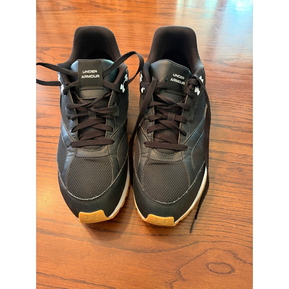 Under Armour Charged Rogue 3 Black Gum Sole Sneakers 3028387-002 Mens 14